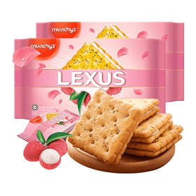 马奇新新力士玫瑰荔枝味夹心饼干190g