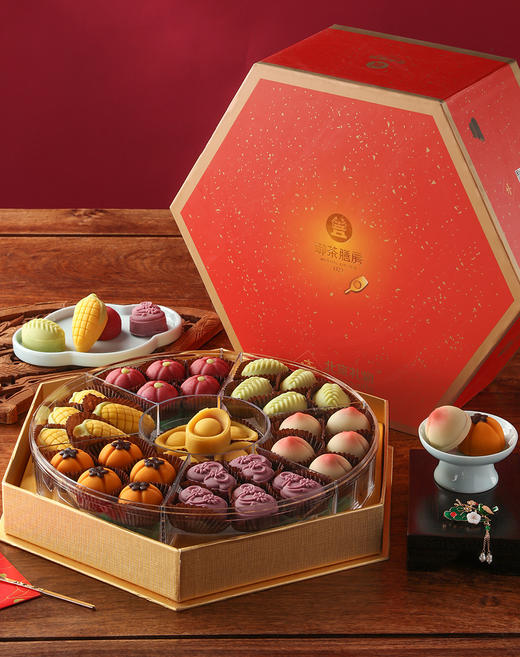 吉祥烤点节日糕点礼盒装送礼北京特产桃山皮传统手工点心面果儿 商品图0