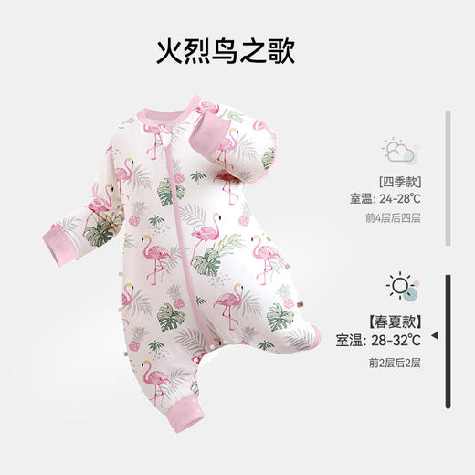 【福利秒杀 79元】ibaby×outlast太空科技恒温春夏双层纱布分腿睡袋【建议室温28-32℃】 商品图7