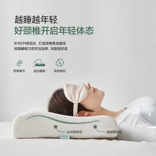 自然醒乳胶枕头天然泰国进口防螨护颈椎助睡眠单人记忆枕头枕芯 商品图4
