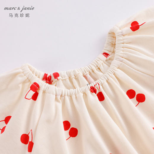 马克珍妮夏装新款 女宝宝蝴蝶袖纯棉连体衣 婴儿哈衣230632 商品图2