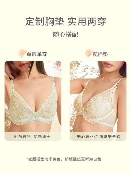 【积分兑换】奶糖派大杯文胸小苍兰文胸甜美清新舒适上托圆润稳定大胸内衣女 商品图2