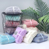 高密珊瑚绒毛巾浴巾子母套巾网纱袋高密毛巾加浴巾70*140cm 商品缩略图0