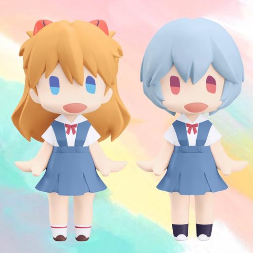 【GSC现货】HELLO! GOOD SMILE 绫波零/明日香 学生服Ver.手办模玩动漫 商品图0