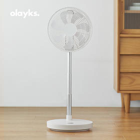 olayks折叠风扇落地扇台式电风扇家用静音伸缩立式风扇空气循环扇