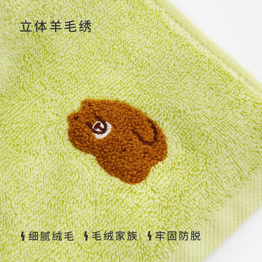 三利儿童毛巾全棉吸水洗脸洗澡家用柔软宝宝小毛巾可爱卡通长绒棉 商品图4