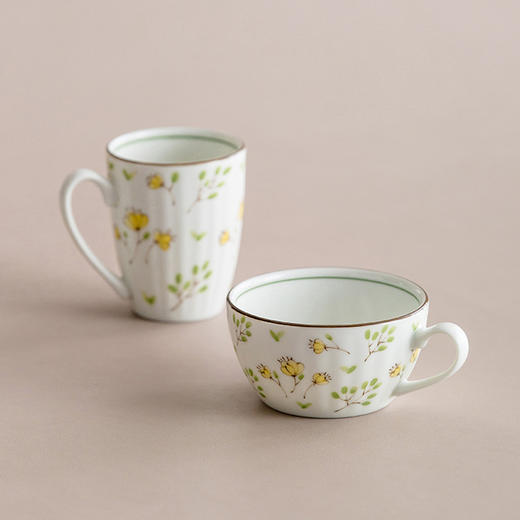 日本进口美浓烧花之语日式釉下彩清新田园风陶瓷饭碗餐盘汤碗 商品图3