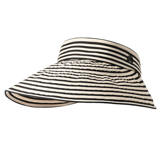 【云优选】卡蒙百搭黑白条纹空顶防晒帽女夏沙滩速干透气可折叠遮脸遮阳帽KM-6046 商品图8