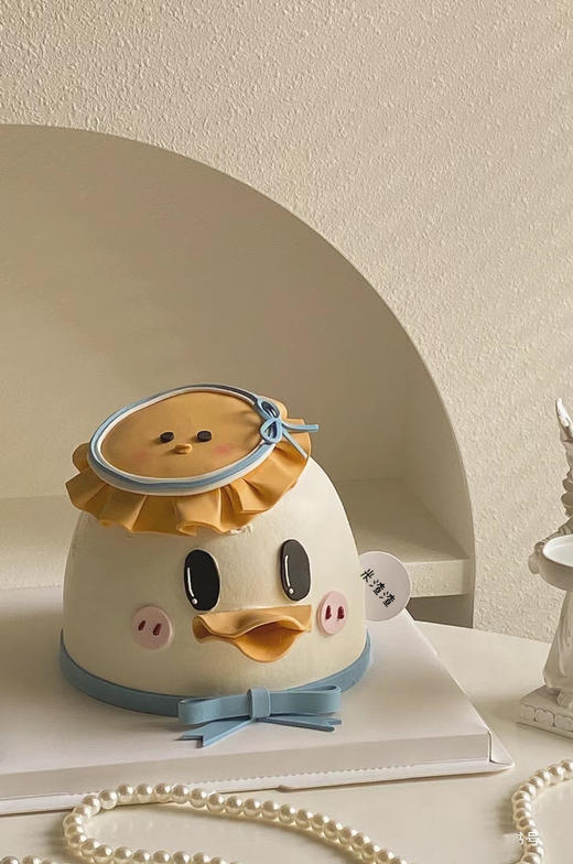 小黄鸭（奶油蛋糕，翻糖装饰，提前7天预订） 商品图0
