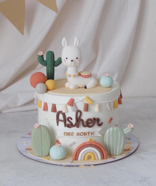 羊宝儿（生肖可换）（奶油蛋糕，装饰翻糖，提前7天预订） 商品图0