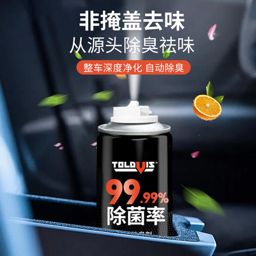【除菌率≥99.9%】托威斯汽车空调除臭剂 去异味车内除菌 车载空气清新剂除异味 车居两用 商品图2