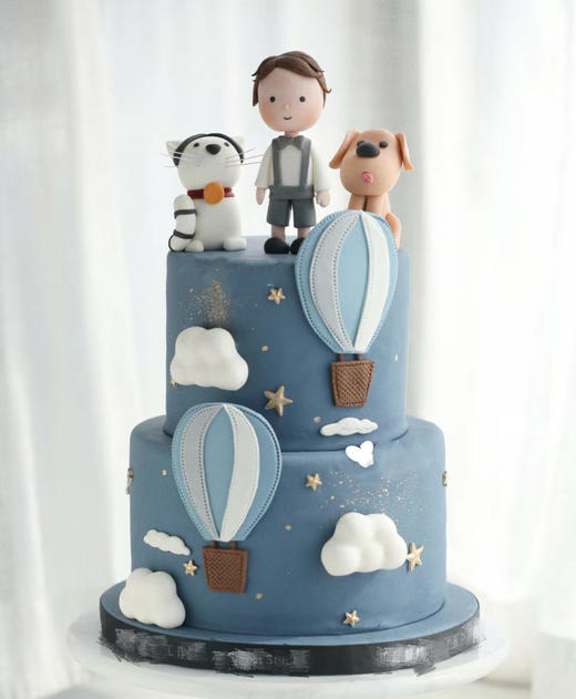 我和我的小宠（奶油蛋糕，装饰翻糖，提前7天预订） 商品图0