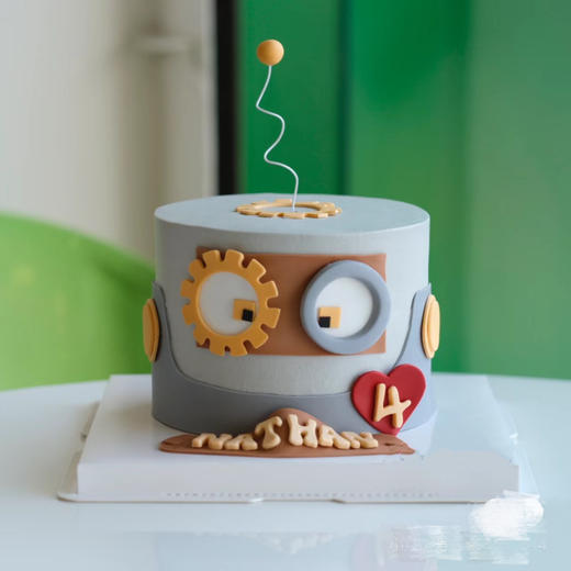 机器人（奶油蛋糕，装饰翻糖，提前3天预订） 商品图0