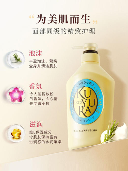可悠然美肌沐浴露（欣怡幽香-粉）550ml 商品图2