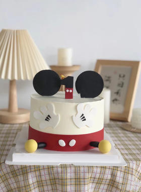 米奇2（奶油蛋糕，翻糖装饰，提前7天预订）