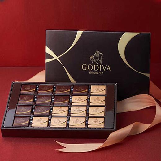 土耳其歌帝梵巧欣巧克力礼盒20片装120g/042804 丝绒般的口感体验牛奶巧克力片，黑巧克力片各10片 商品图0