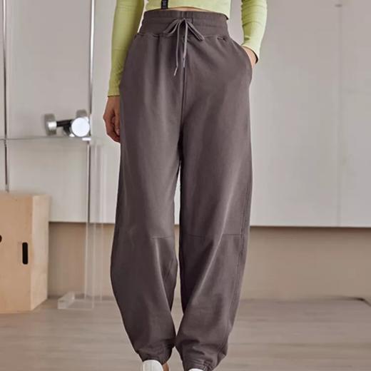 跃牌【明丽逸动 】运动裤女宽松显瘦跑步训练卫裤束脚高腰瑜伽长裤AL-8026 商品图3