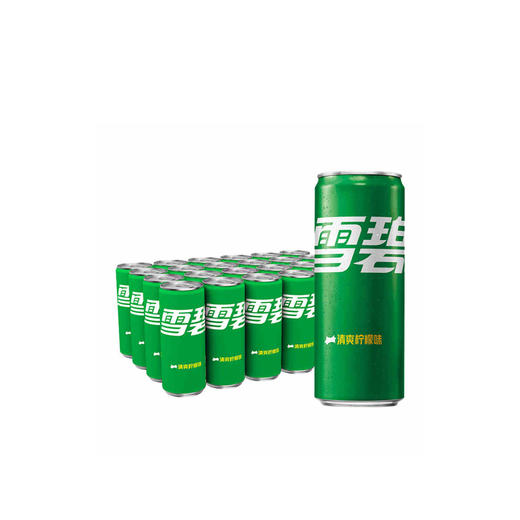 雪碧清爽柠檬味汽水摩登罐330ml*12罐整箱 商品图1