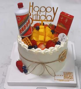 水果烟酒蛋糕（下单现做，根据排单3小时左右）