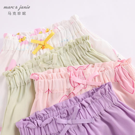 马克珍妮夏装新款 女童垂感透气薄款防蚊短裤230563 商品图4