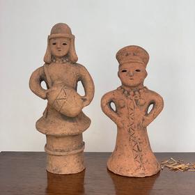 【苏州】日本陶土人偶摆件 全新保存品