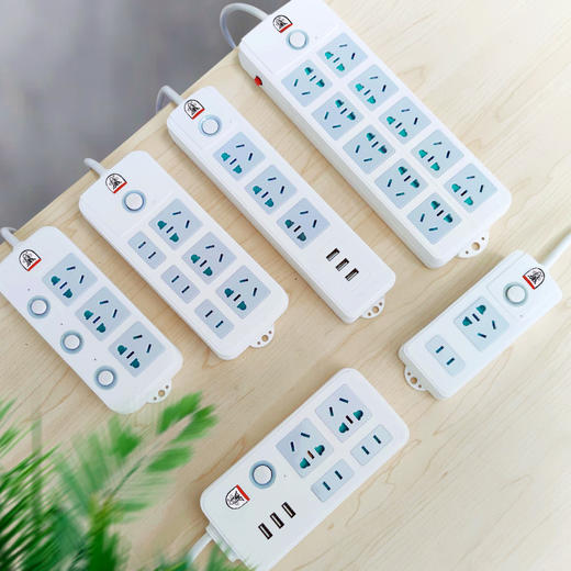 子弹头插座USB排插排插板TS-025 全长4.8m 商品图3