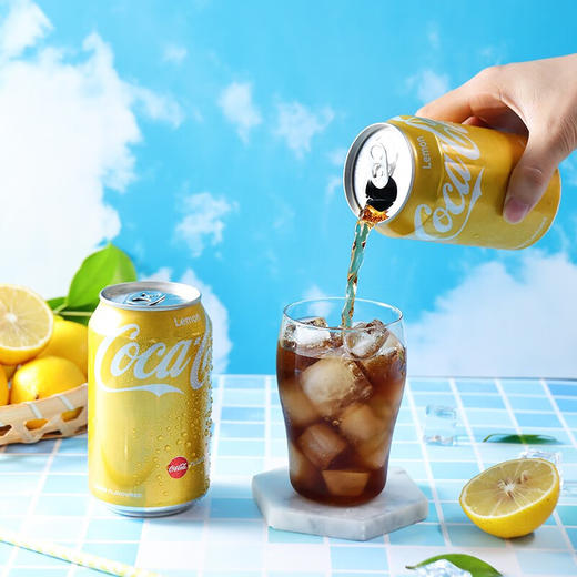 香港进口可口可乐柠檬味碳酸饮料330ml 商品图1