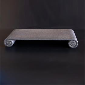 玄武岩书卷几案底座°大号