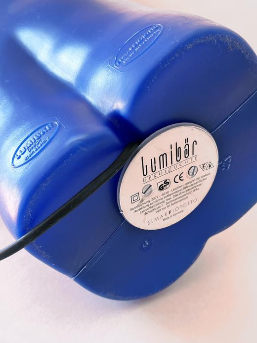 【在仓】德国产1970s Lumibar小熊灯 站立超大号 蓝色B0135 商品图4