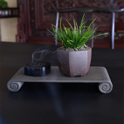 玄武岩书卷几案底座°大号 商品图5