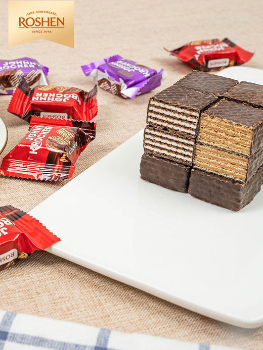 如胜洛克牛奶夹心华夫饼干350g 商品图3