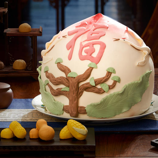 御茶膳房大寿桃礼盒老人生日祝寿一品百福桃传统糕点点心过寿礼品 商品图0