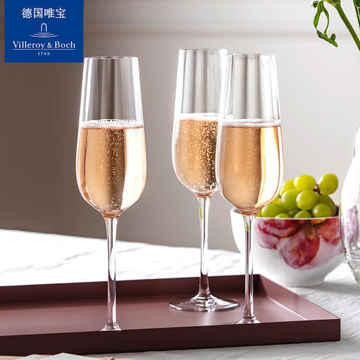 【样品特惠5折，仅2个，无货退款】villeroyboch德国唯宝进口水晶红酒杯香槟杯玫瑰花园系列【不支持补差，非质量问题不退不换】S 商品图2