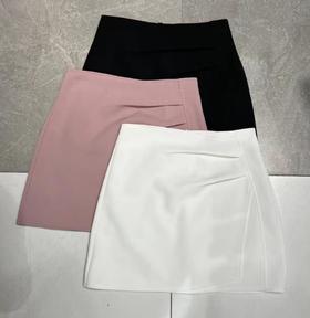 【门店同款】春季褶皱开叉包臀短裙 150609452