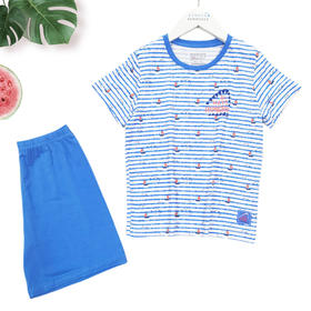 【海洋莫代尔】SCHIESSER德国舒雅儿童睡衣春夏新款莫代尔男童家居服3B/20837H