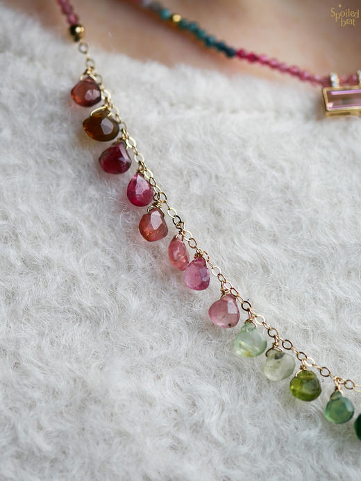 SpoiledBrat Jewelry彩虹碧玺项链 商品图2