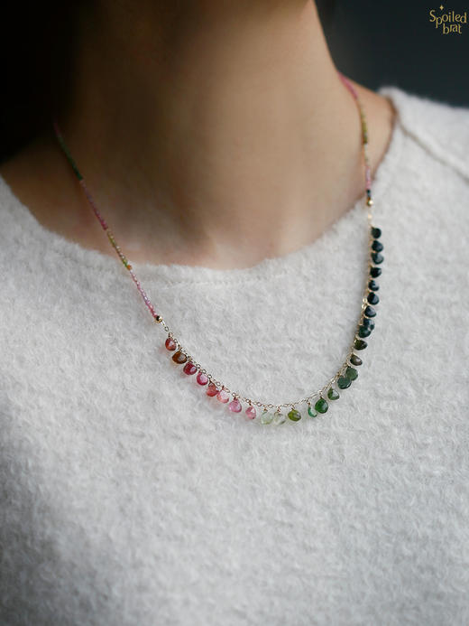 SpoiledBrat Jewelry彩虹碧玺项链 商品图1
