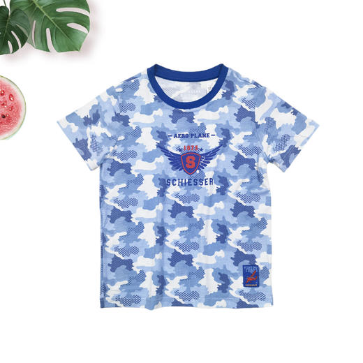 【迷彩莫代尔】SCHIESSER德国舒雅儿童睡衣春夏新款莫代尔男童家居服3B/20825H 商品图3