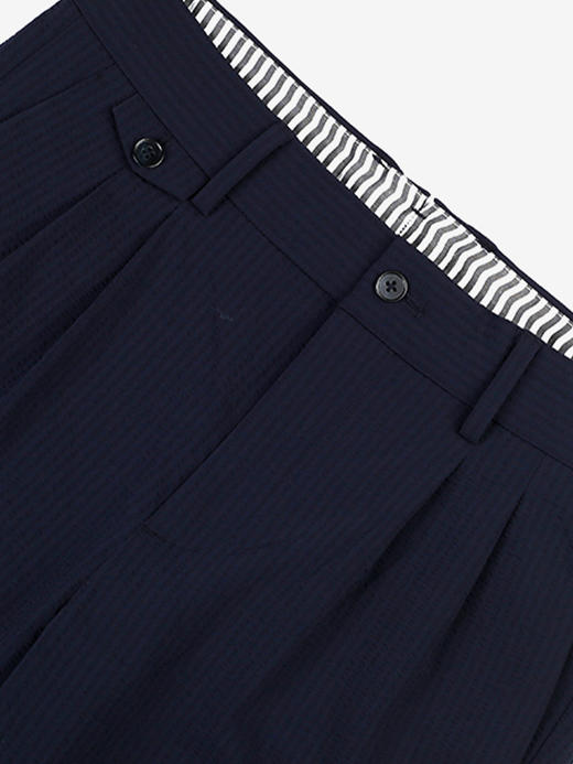 callisto藏青锦纶混纺休闲裤 SSCPW043C 商品图1