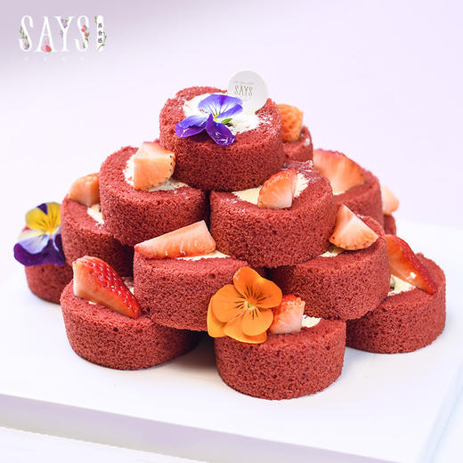 红丝绒卷塔（配手套） 商品图1