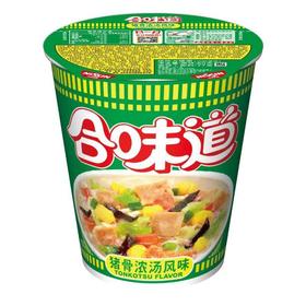 日清 合味道 猪骨浓汤风味杯面 77g(面饼60g+配料17g)/杯