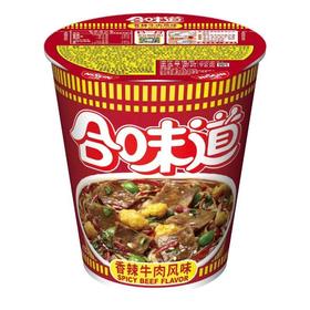 日清 合味道 香辣牛肉风味杯面 76g/杯