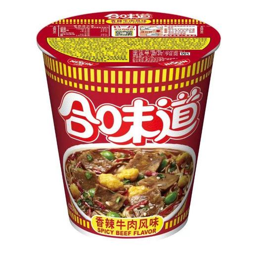 日清 合味道 香辣牛肉风味杯面 76g/杯 商品图0
