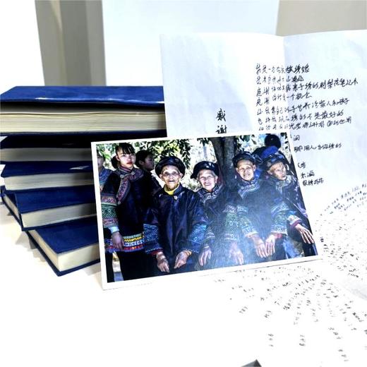 深山集市 蓝色 紫色 灰色 刺梨花笔记本 手工绒布刺绣刺梨花笔记本  书写 送礼 收藏用 麂皮绒 少数民族绣娘手作 含感谢信 商品图5