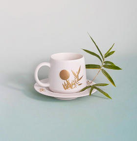 竹月雅韵咖啡杯420ml