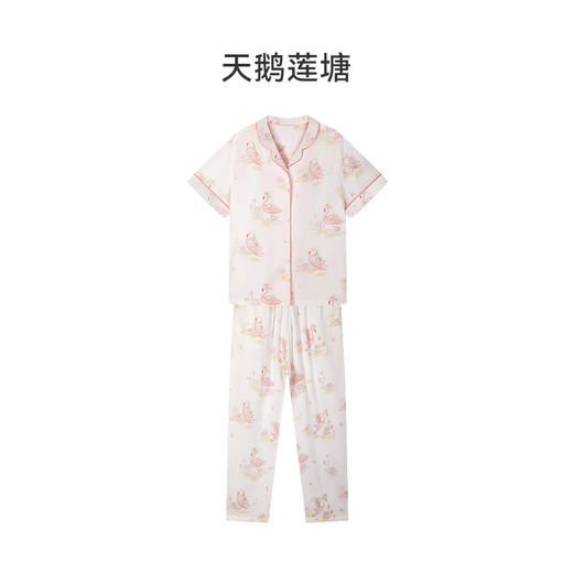 【内购秒杀】ibaby×outlast太空科技恒温 儿童/成人短袖家居服套装 薄款春夏装 商品图8