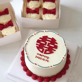 结婚啦+6个纸杯（提前1天预订）