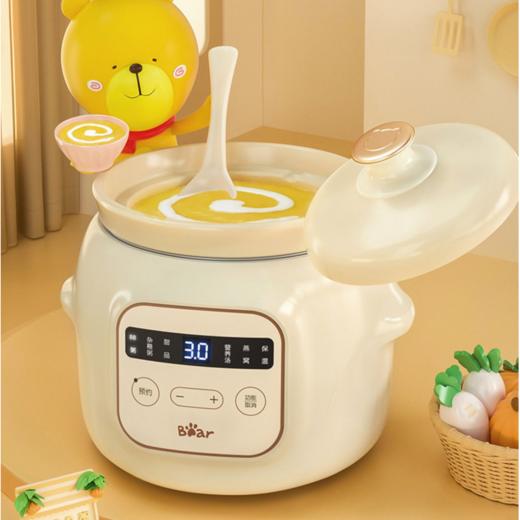 【清仓8折，仅2个无货退款】小熊（Bear）家用大容量宝宝煮粥神器宝宝炖锅bb煲婴儿多功能辅食锅婴儿锅 商品图2
