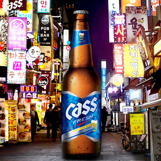 凯狮啤酒清爽烤肉炸鸡烧烤必搭330ml/瓶韩国原装进口 商品图2