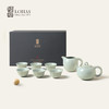 陆宝 天青汝窑茶具套组一壶六杯套装可养蝉翼开片收藏功夫茶具 商品缩略图0